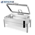 Chafing Dish Manufacturer - OEM 9L Stainless Steel Buffet Set with Glass Lid