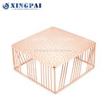 Rose Gold Dessert Stand Factory - OEM Hammered Food Buffet Display Stand
