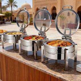 Stainless Steel Chafing Dish Supplier - OEM Buffet Equipment with Glass Lid