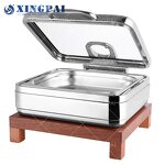 Wood Base Chafing Dish Supplier - OEM New Design Stainless Steel Food Warmer
