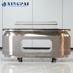 Arabic Buffet Table Factory - OEM Marble Top LED Light Dining Table