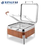 Square Chafing Dish Supplier - OEM 6L Stainless Steel Buffet Set