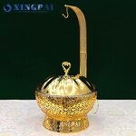 Pumpkin Lid Chafing Dish Manufacturer - OEM 8L Detachable Gold Buffet Set