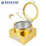 Dubai Chafing Dish Supplier - OEM Gold Hammered Stainless Steel Buffet Set