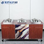 Marble Buffet Table Manufacturer - OEM Custom Movable Stainless Steel