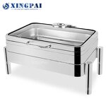 Chafing Dish Manufacturer - OEM 9L Stainless Steel Buffet Set with Glass Lid
