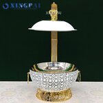 Hanging Chafing Dish Manufacturer - OEM 8L White Stainless Steel Food Warmer