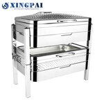 Oblong Chafing Dish Factory - OEM Glass Lid Chefing Dish for Wedding