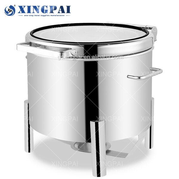 Hydraulic Soup Warmer Factory - OEM 11L Buffet Soup Kettle with Glass Dish