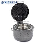 Rose Soup Station Supplier - OEM Round Induction Stainless Steel Set