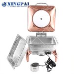 201 Stainless Steel Chafing Dish Manufacturer - OEM Rose Gold Food Warmer