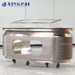 Arabic Buffet Table Factory - OEM Marble Top LED Light Dining Table