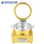 Dubai Chafing Dish Supplier - OEM Gold Hammered Stainless Steel Buffet Set