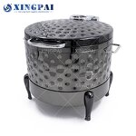 Rose Soup Station Supplier - OEM Round Induction Stainless Steel Set