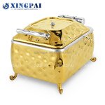 4L Chafing Dish Manufacturer - OEM Luxury Gold Buffet Set for Restaurant