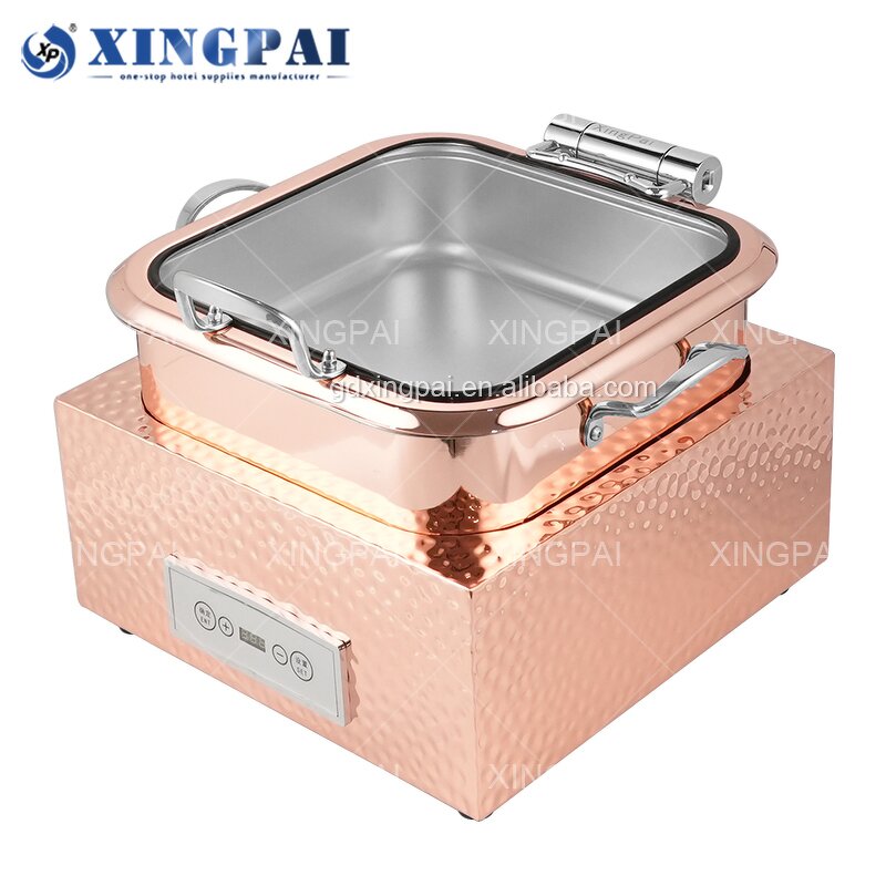 Temperature Control Chafing Dish Supplier - OEM Luxury Square Buffet Set