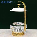 Hanging Chafing Dish Manufacturer - OEM 8L White Stainless Steel Food Warmer