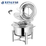 Electric Chafing Dish Manufacturer - OEM Elegant Silver Stainless Steel Buffet