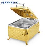 4L Chafing Dish Manufacturer - OEM Luxury Gold Buffet Set for Restaurant