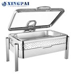 Oblong Chafing Dish Factory - OEM Glass Lid Chefing Dish for Wedding