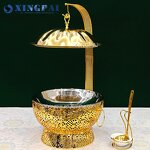 Pumpkin Lid Chafing Dish Manufacturer - OEM 8L Detachable Gold Buffet Set