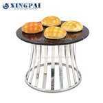 Spiral Display Stand Factory - OEM Royal Gold Stainless Steel Catering