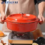 Enamel Cookware Supplier - OEM Cast Iron Soup Stock Pots Set