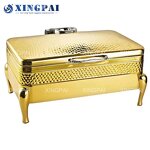 Oblong Chafing Dish Factory - OEM Luxury Hammered Buffet Set