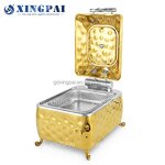 4L Chafing Dish Manufacturer - OEM Luxury Gold Buffet Set for Restaurant