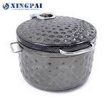 Rose Soup Station Supplier - OEM Round Induction Stainless Steel Set