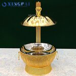 Hanging Lid Chafing Dish Manufacturer - OEM Gold Stainless Steel Food Display