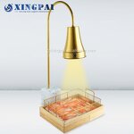 Marble Panel Heat Lamp Factory - OEM Stainless Steel Hammered Food Warmer