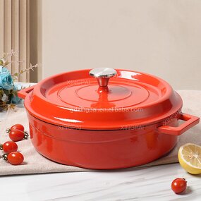 Enamel Cookware Supplier - OEM Cast Iron Soup Stock Pots Set