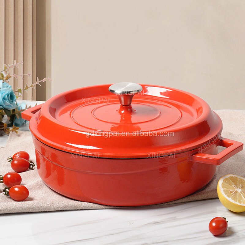 Enamel Cookware Supplier - OEM Cast Iron Soup Stock Pots Set