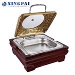 Luxury Chafing Dish Factory - OEM Gold Stainless Steel Buffet Set