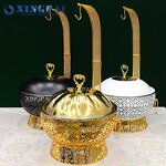 Hanging Chafing Dish Supplier - OEM 8L Gold Buffet Equipment with Lid