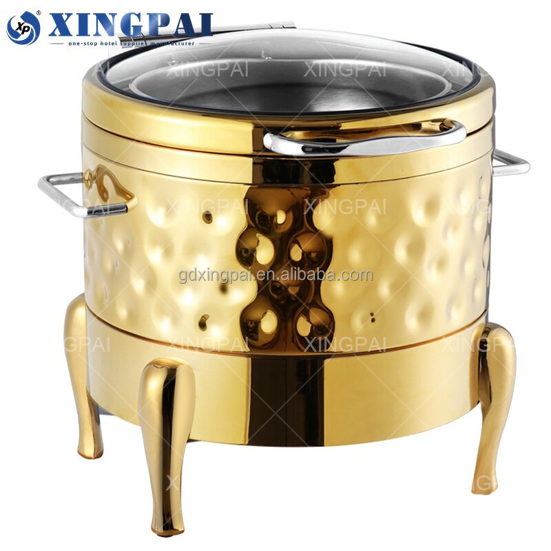 Electric Soup Warmer Supplier - OEM Elegant Silver Buffet Catering Set