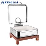 Wood Base Chafing Dish Supplier - OEM New Design Stainless Steel Food Warmer