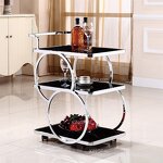 Ironware Beverage Cart Supplier - OEM Multi-Level Commercial Hotel Trolley