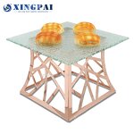 Black Glass Stand Supplier - OEM Buffet Cake Dessert Display Riser