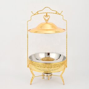 Gold Chafing Dish Factory - OEM 4L/6L/8L Stainless Steel Buffet Set