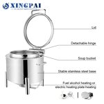 Hydraulic Soup Warmer Factory - OEM 11L Buffet Soup Kettle with Glass Dish