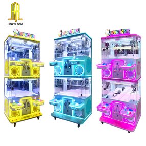 Doll Claw Machine Factory - 4-Player Transparent Glass Color-Changing