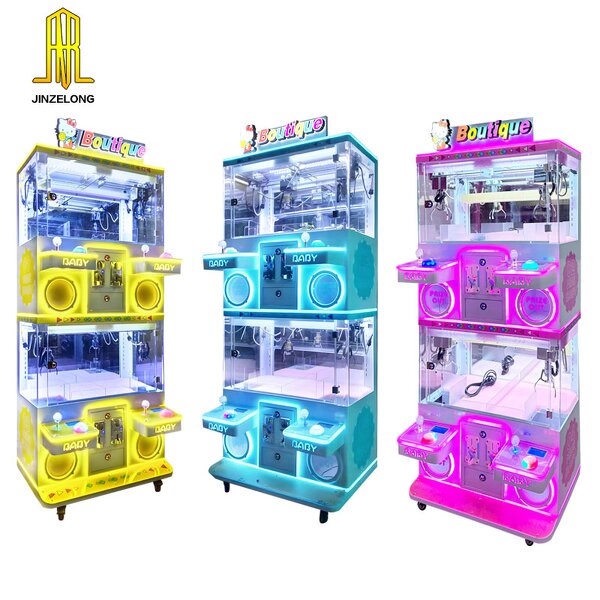 Doll Claw Machine Factory - 4-Player Transparent Glass Color-Changing