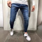 Men's Jeans Manufacturer - OEM Casual Bright Line Straight Jeans