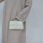 Abaya Dress Factory - OEM Dubai Flower Embroidery Linen Abaya