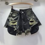 Distressed Shorts Manufacturer - OEM Cotton Ripped Straight Streetwear