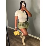 Denim Skirt Pants Supplier - OEM Stretch Cotton Ultra Short Skirt