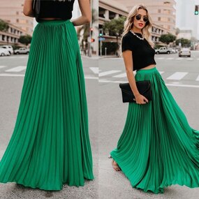 Pleated Skirt Supplier - OEM Large Size Mid-High Waist Skirt