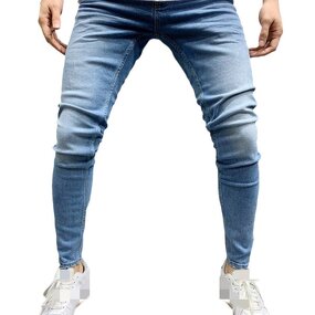 Biker Jeans Factory - OEM Riding Knee Pads Nostalgic Slim Jeans